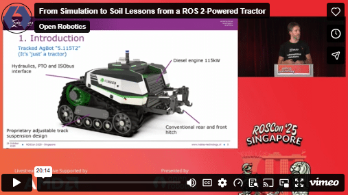 from simulation to soil | lessons from a ROS2 powered tractor